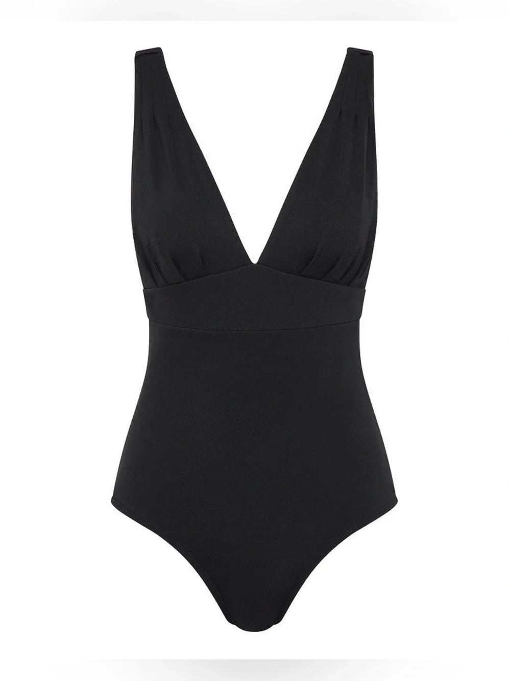Fearless Australia All Day One Piece Swimsuit M NWT Matte Black Tummy Control.